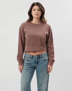Soho Cropped Sweatshirt with Custom Printing and Embroidery